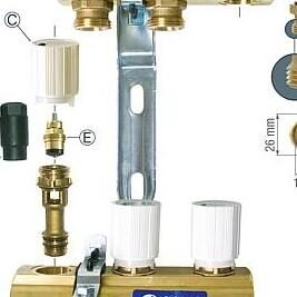 Kunststoffadapter als Ersatzteil für Stellantrieb R 473