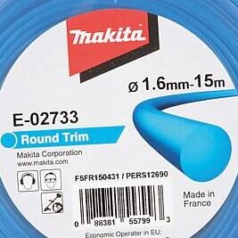 Mähfaden MAKITA E-02711 Ø1,3mm, Länge 15m rund