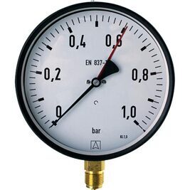 Rohrfeder-Manometer ø 160 mm, DN15 (1/2