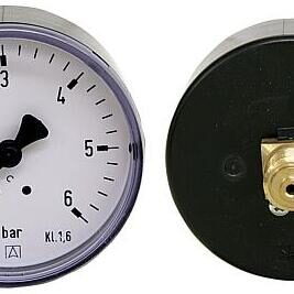 Rohrfeder-Manometer ø 63 mm, DN 8 (1/4