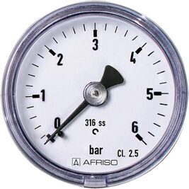 Rohrfeder-Manometer ø 40 mm, DN 6 (1/8