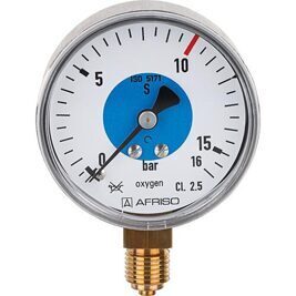 Rohrfeder-Manometer für Schweißtechnik