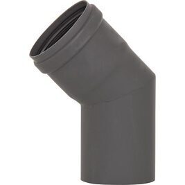 Pellet-Abgasrohr-Bogen 45° Drm. 80mm, lackiert mit Silikondichtung