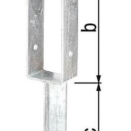 Pfostenträger U-Form