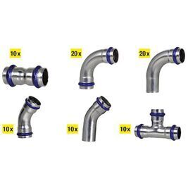 Edelstahl Pressfitting (V-Kontur)