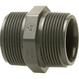 PVC-U - Klebefitting Doppelnippel, 11/2"