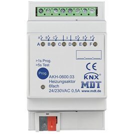 Reiheneinbaugerät Heizungsaktor 6-fach, 3TE, REG, 24-230 V AC