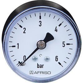 RF-Manometer 50 axial 0-6 bar, Anschluss 1/4" axial (hinten)