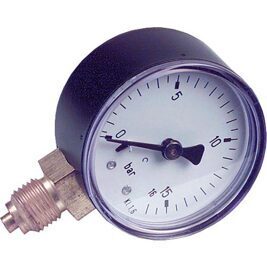 RF-Manometer 50 radial 0-16 bar, Anschluss 1/4" radial (unten)