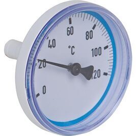 Rücklaufthermometer blau für Kugelhähne Easyflow