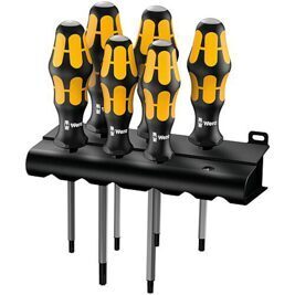 Schraubendreher-Satz Torx®, mit Schlagkappe, durchgehend Sechskant, Schlüsselhilfe, Black Point Spitze, 6-teilig