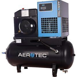 Schraubenkompressor Aerotec COMPACK 2TR - 90L PRO inkl. Trockner, mit 90 Liter Kessel