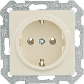 SCHUKO-Steckdose mit Krallen elektroweiß/ Schutzart IP20 1 Stück