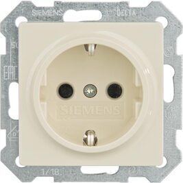 SCHUKO-Steckdose mit Krallen elektroweiß/ Schutzart IP20 m. Berührungs-/Kinderschutz/1 Stk.