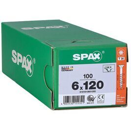 Senkkopfschraube SPAX® WIROX® Teilgewinde T - STAR Plus ø 6,0 x 120 mm, VPE 100 Stück