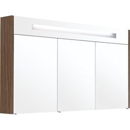 Spiegelschrank m. bel. Blende Eiche Khaki 3 Türen 1200x750x188 mm