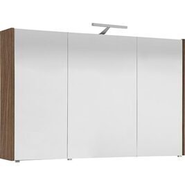 Spiegelschrank mit Beleuchtung Eiche Khaki 3 Türen 1050x750x188 mm