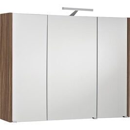 Spiegelschrank mit Beleuchtung Eiche Khaki, 3 Türen 950x750x188mm