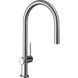 Spültischmischer Hansgrohe 210 Talis M54 herausziehbare Geschirrbrause Ausladung 223 mm chrom