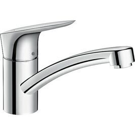 Spültischmischer Hansgrohe Logis 120 Schwenkauslauf Ausladung 202 mm chrom