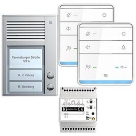 TCS Audio-Türsprechanlage Set, AUDIO:PACK, PAK02, ISW5010, für 2 Wohneinheiten