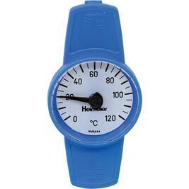 Thermometer zu Globo- Kugelhahn blau zum Nachrüsten für DN10-32