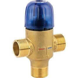 Thermostatisches Mischventil Novamix Value DN 15, 35-70°C 3/4", 26l/min, Kvs: 1,6