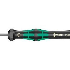 Schraubendreher Torx® WERA Elektroniker Serie Micro, Klinge rund, Black Point Spitze