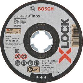 Trennscheibe BOSCH® für Edelstahl mit X-Lock Aufnahme, gerade