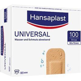 Universalpflaster Hansaplast UNIVERSAL Strips 3,0 x 7,2cm 100 Stk