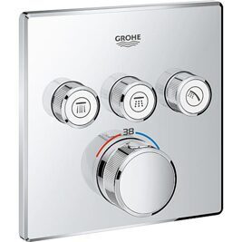 Unterputz-Thermostat Grohe Grohtherm SmartControl, mit 3 Absperrventilen