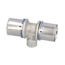 Uponor S-Press T-Stück Ø40mm-DN20 (3/4")-Ø40mm IG