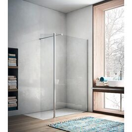 Walk-In Glasduschwand Eloa 2.0 1175-1190 mm H:1950 mm + 300 mm Klappteil ges. 1490 mm Sigla 6 mm