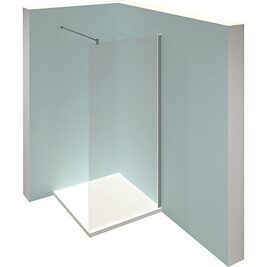 Walk-In Glasduschwand Hüppe Design Pure mit Wandprofil BxHxT: 1090-1110x2000x8mm