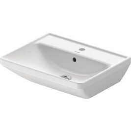 Waschtisch Duravit D-Neo, BxHxT: 550 x 165 x 440 mm, mit Ül., 1 HL mittig, weiß