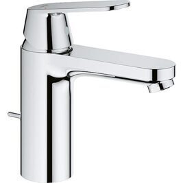 Waschtischmischer Grohe Eurosmart Cosmopolitan M-Size Ausladung 123 mm chrom Push-Open Ablauf