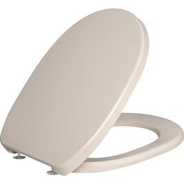 WC-Sitz Twist mit Edelstahlscharnier bahama-beige aus Duroplast