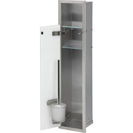 WC-Edelstahl-Einbaucontainer, geschlossen 800, 1 Glastür