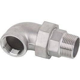 Winkelverschraubung IG/AG 1/8", V4A, konisch dichtend